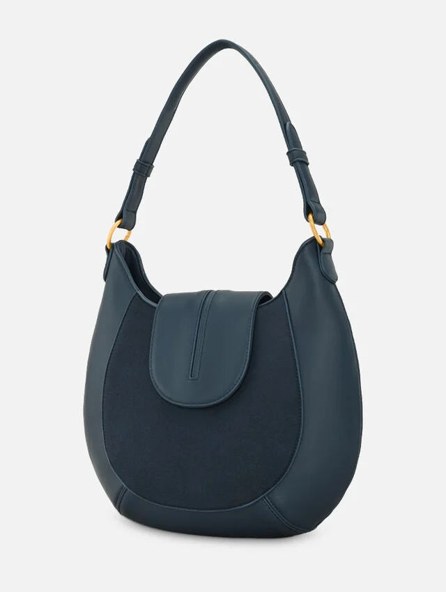 Charlotte Navy Blue Shoulder Bag