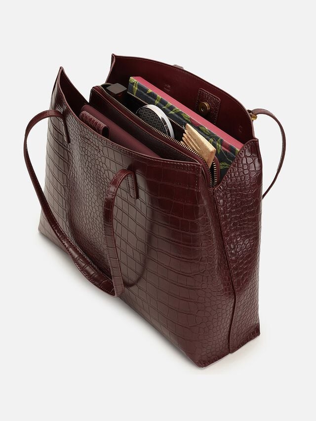 Meadow Tote - Burgundy