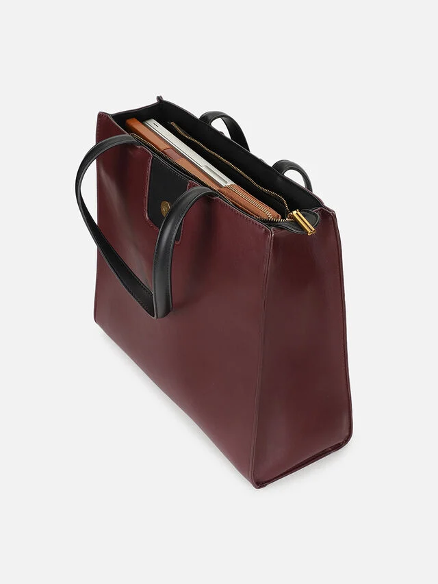 Sloane Work Bag - Burgundy